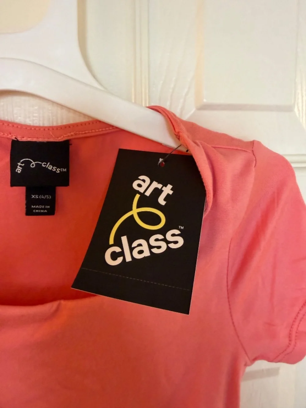 Art Class Girls Pink Scoop Neck Short Sleeve Tee | Size XS | NWT